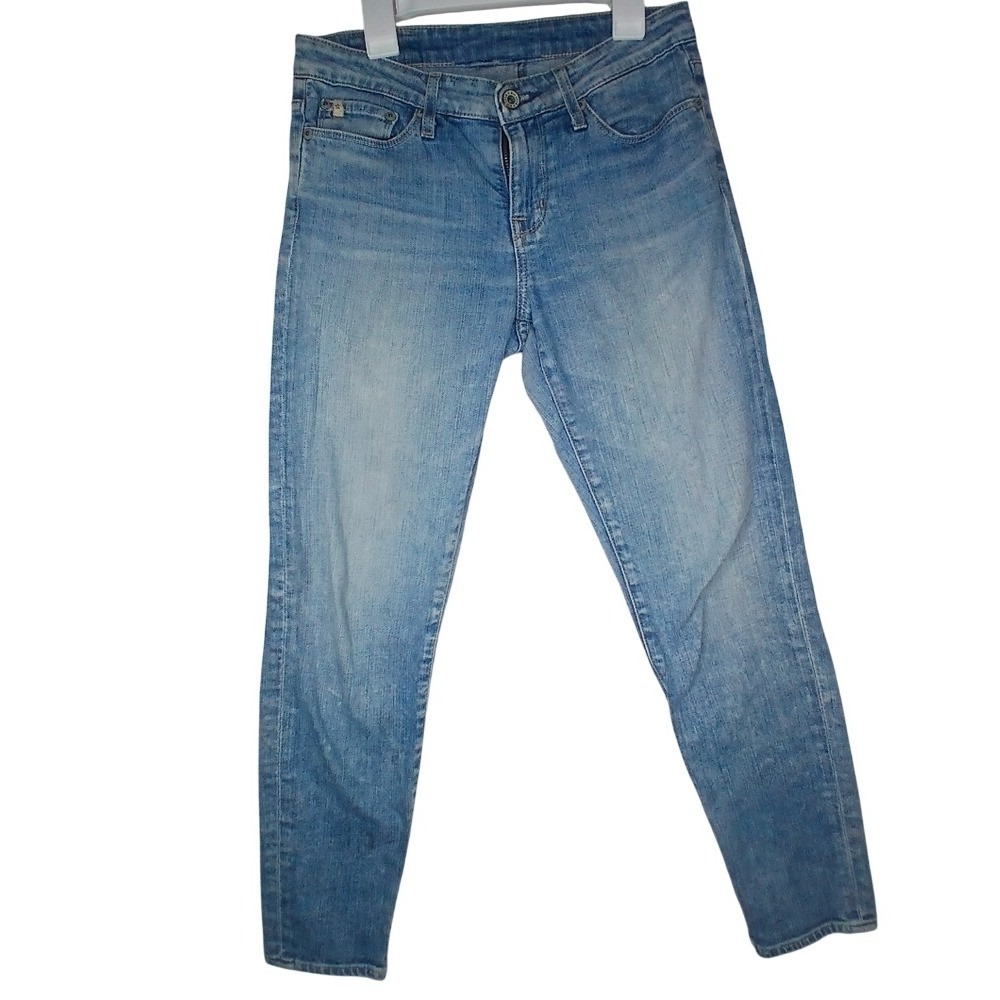 Big Star Slim Jeans Women‎ 26 Light Blue Denim MWALCCL1CL Mid Rise Zip Fly